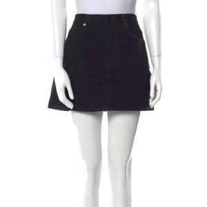 Saint Laurent Black Denim Skirt